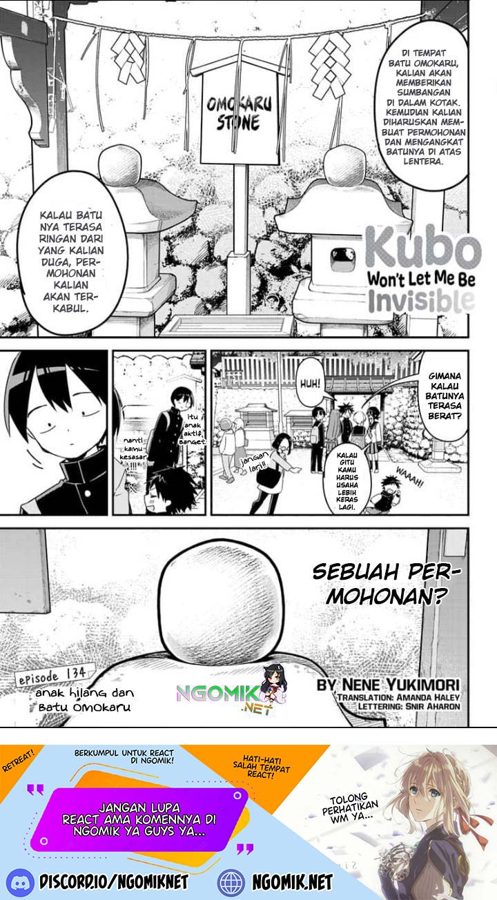 Kubo-san wa Boku (Mobu) wo Yurusanai Chapter 134 Bahasa Indonesia